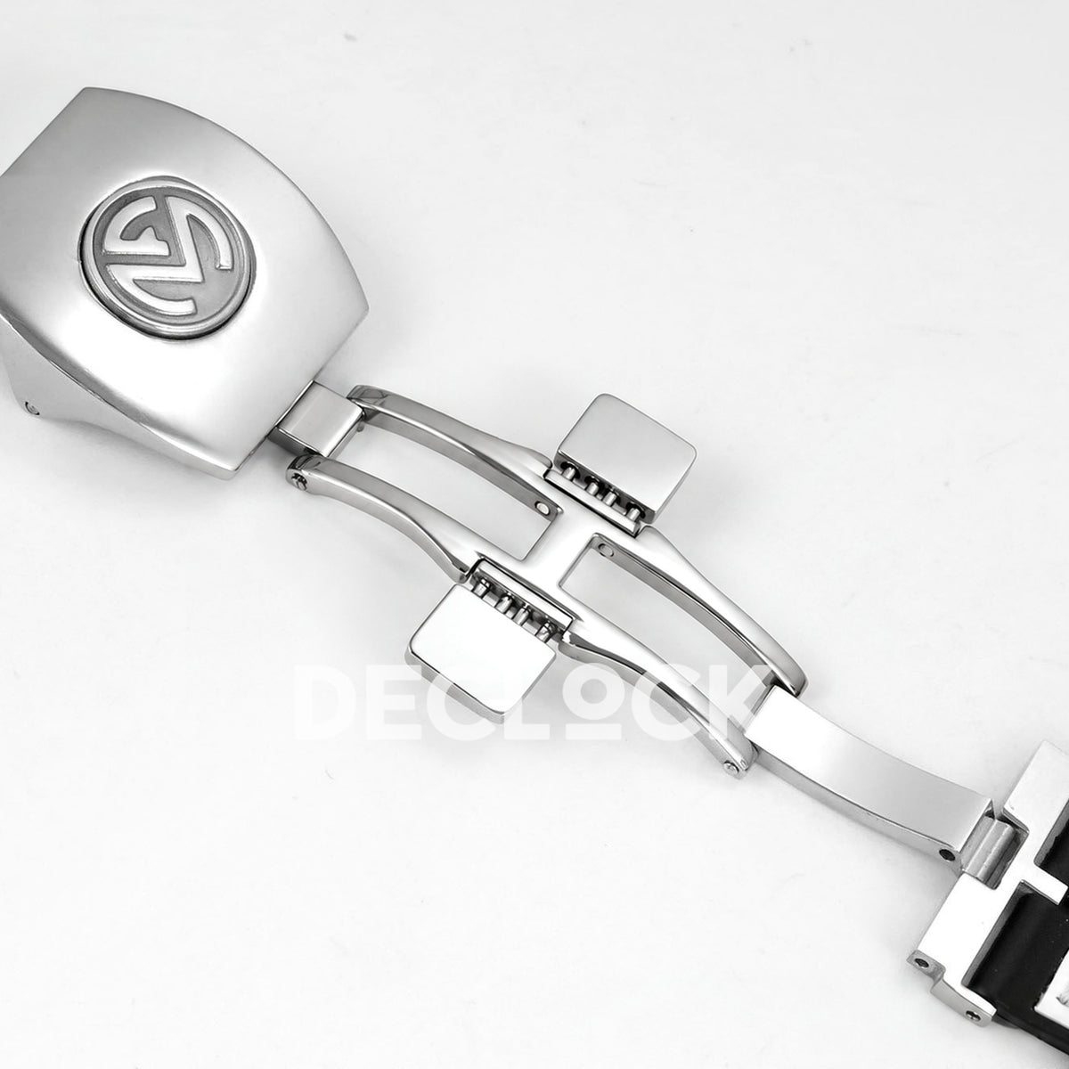 Franck Muller Vanguard V45 Tourbillon Style Steel Gems White Leather ABF replica - deployant open