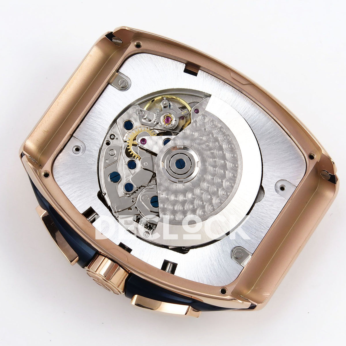 Franck Muller Vanguard Yachting Chrono Rose Gold Blue Nylon ABF A7750 replica - movement rotor back