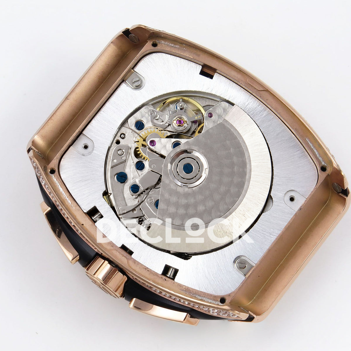 Franck Muller Vanguard Yachting Chrono Rose Gold Gems Black ABF A7750 replica - movement rotor back