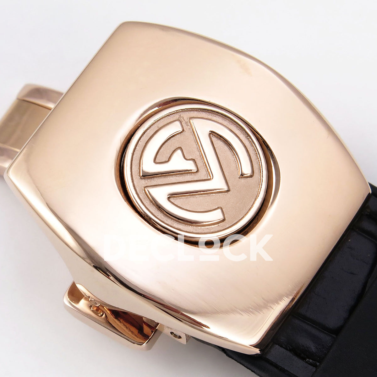 Franck Muller Vanguard Yachting Chrono Rose Gold Gems Black ABF A7750 replica - clasp logo