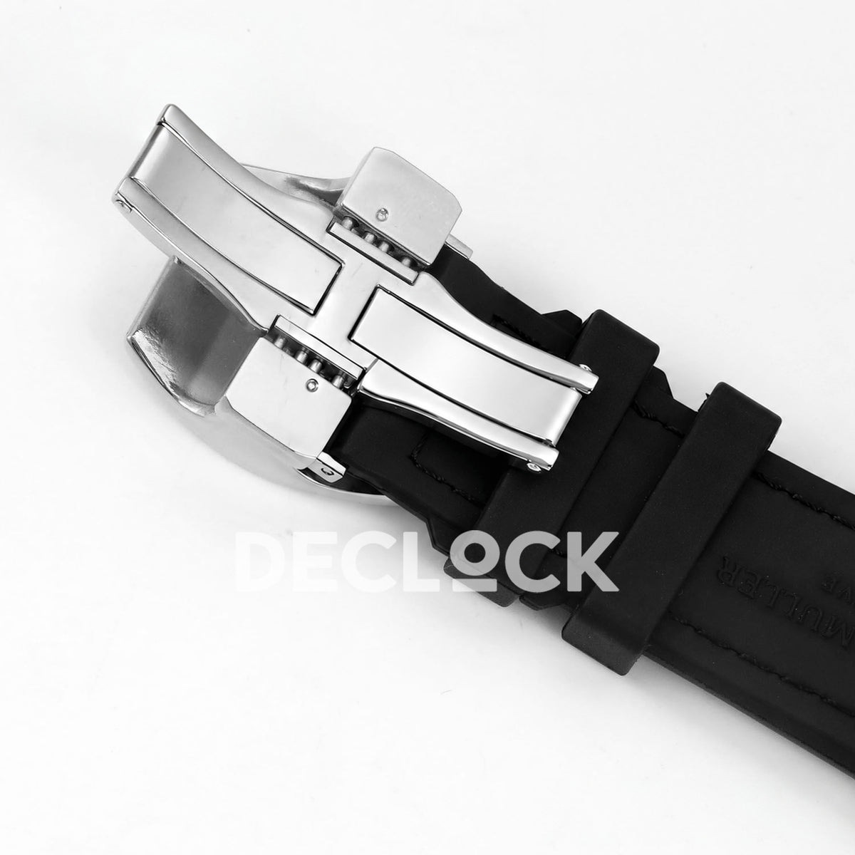 Franck Muller Vanguard Yachting Chrono Steel Gems Black ABF A7750 replica - strap underside open clasp