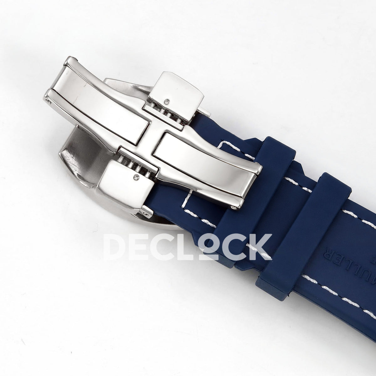 Franck Muller Vanguard Yachting Chrono Steel Pave Blue Nylon ABF A7750 replica - strap underside open clasp