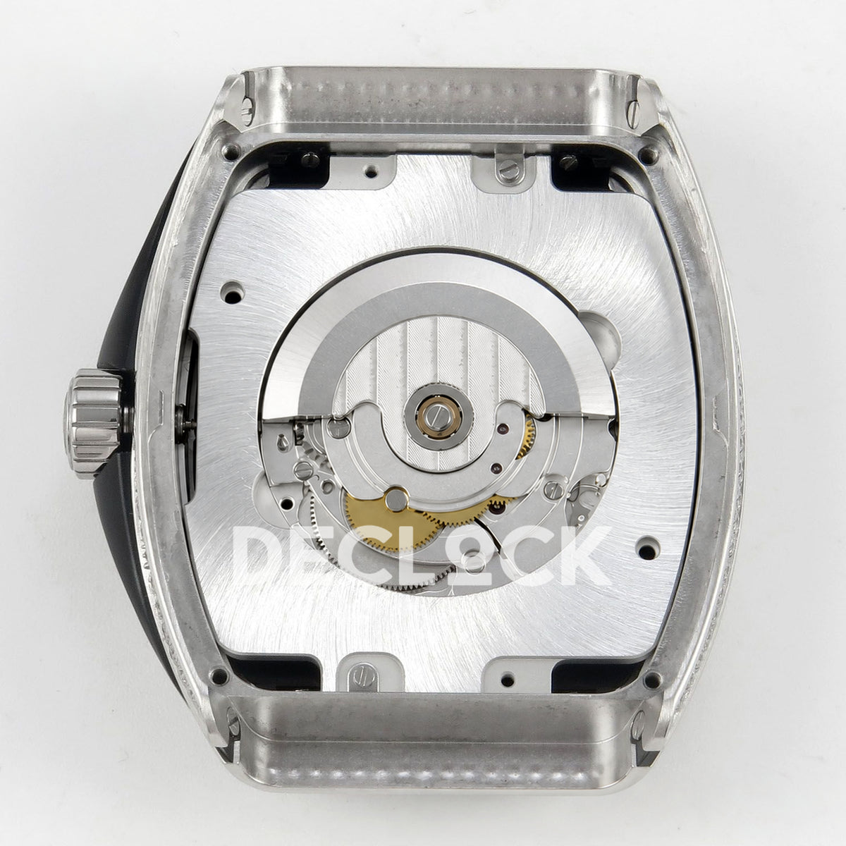 Franck Muller Vanguard Yachting Dragon King Green Gems Black Leather ABF A2824 replica - movement rotor back