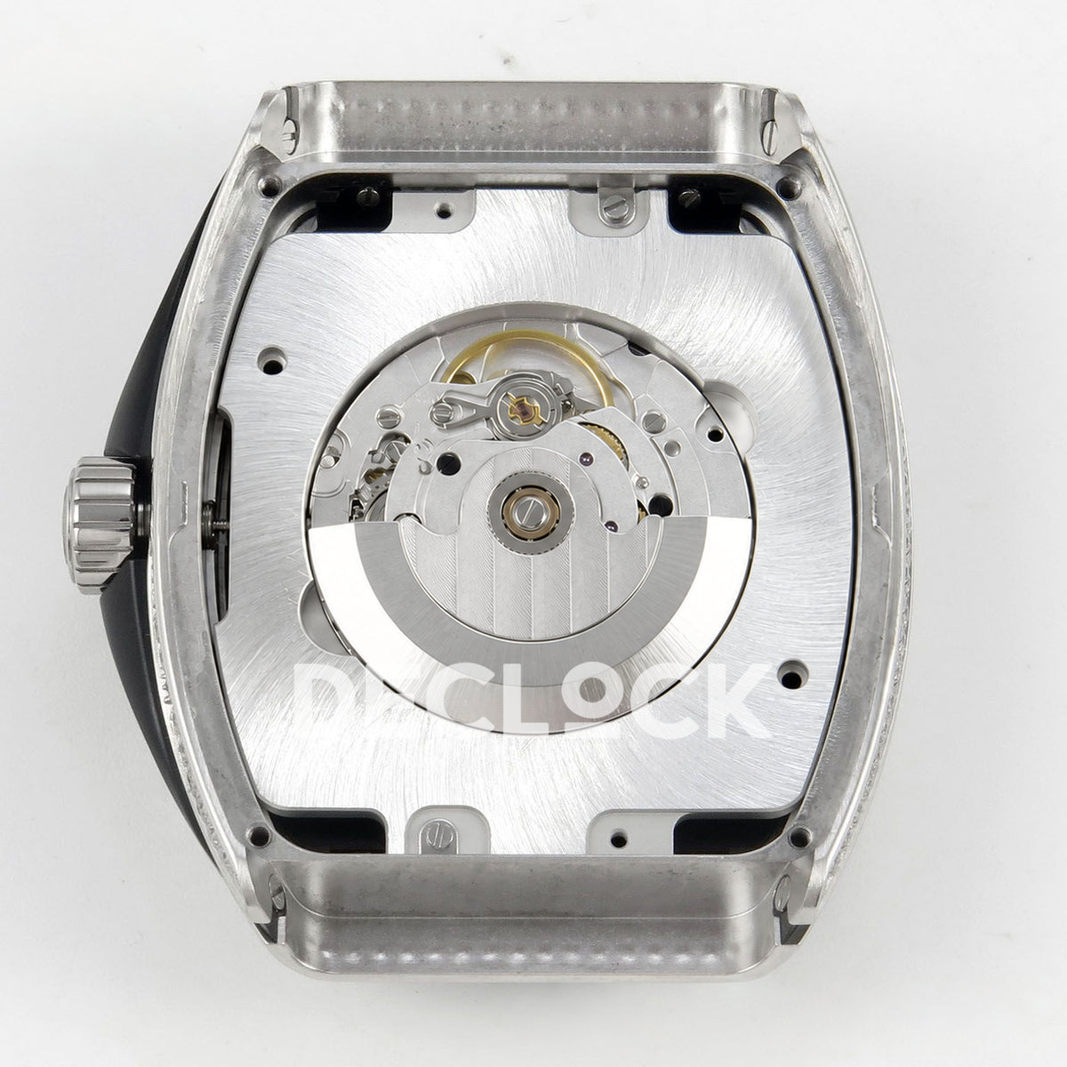 Franck Muller Vanguard Yachting Dragon King Green Gems Black Leather ABF A2824 replica - movement balance back