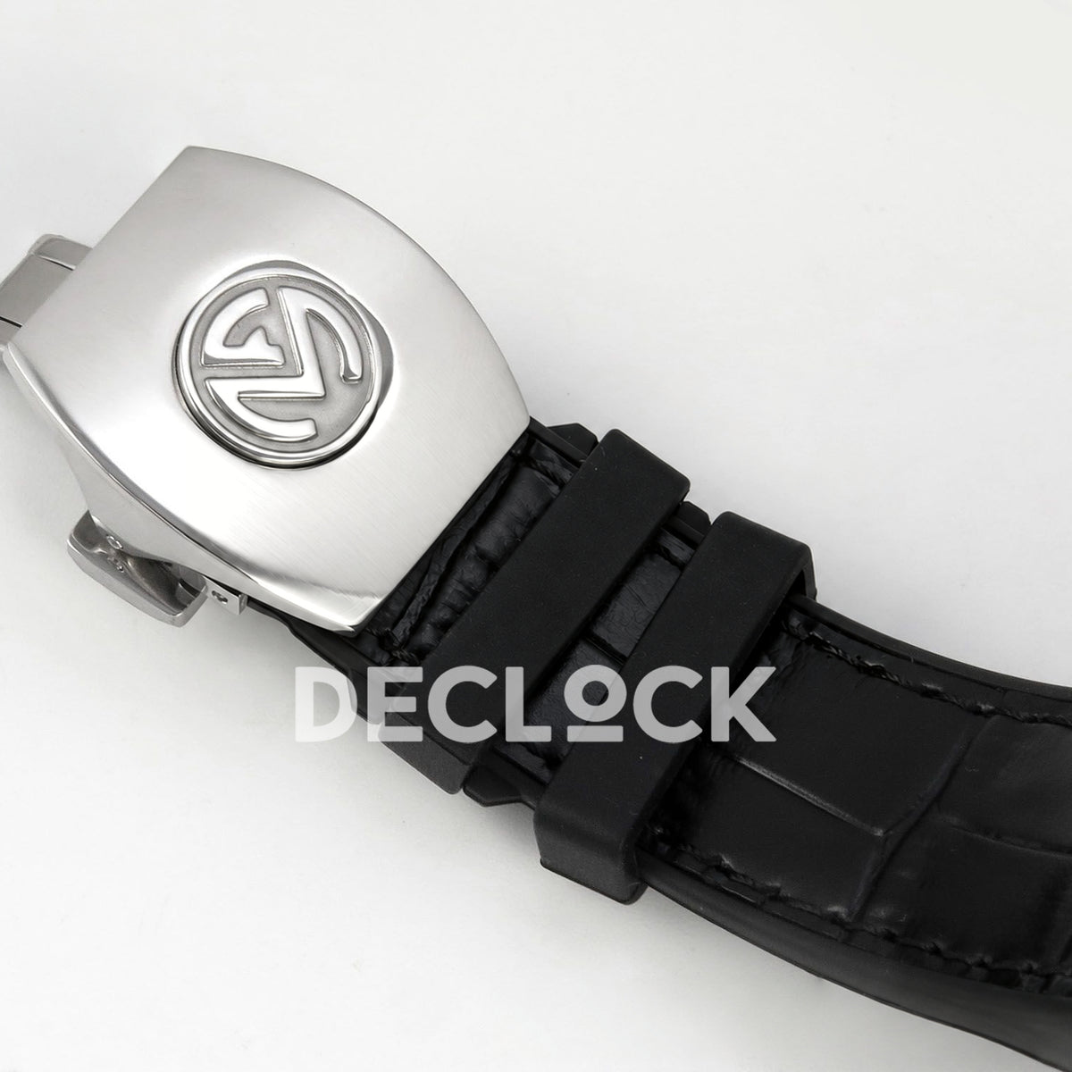 Franck Muller Vanguard Yachting Dragon King Red Gems Black Leather ABF A2824 replica - clasp closed