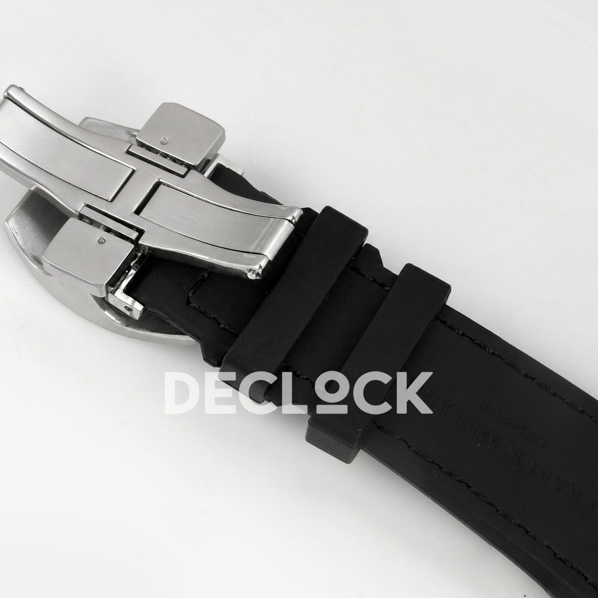Franck Muller Vanguard Yachting Dragon King Red Gems Black Leather ABF A2824 replica - strap underside