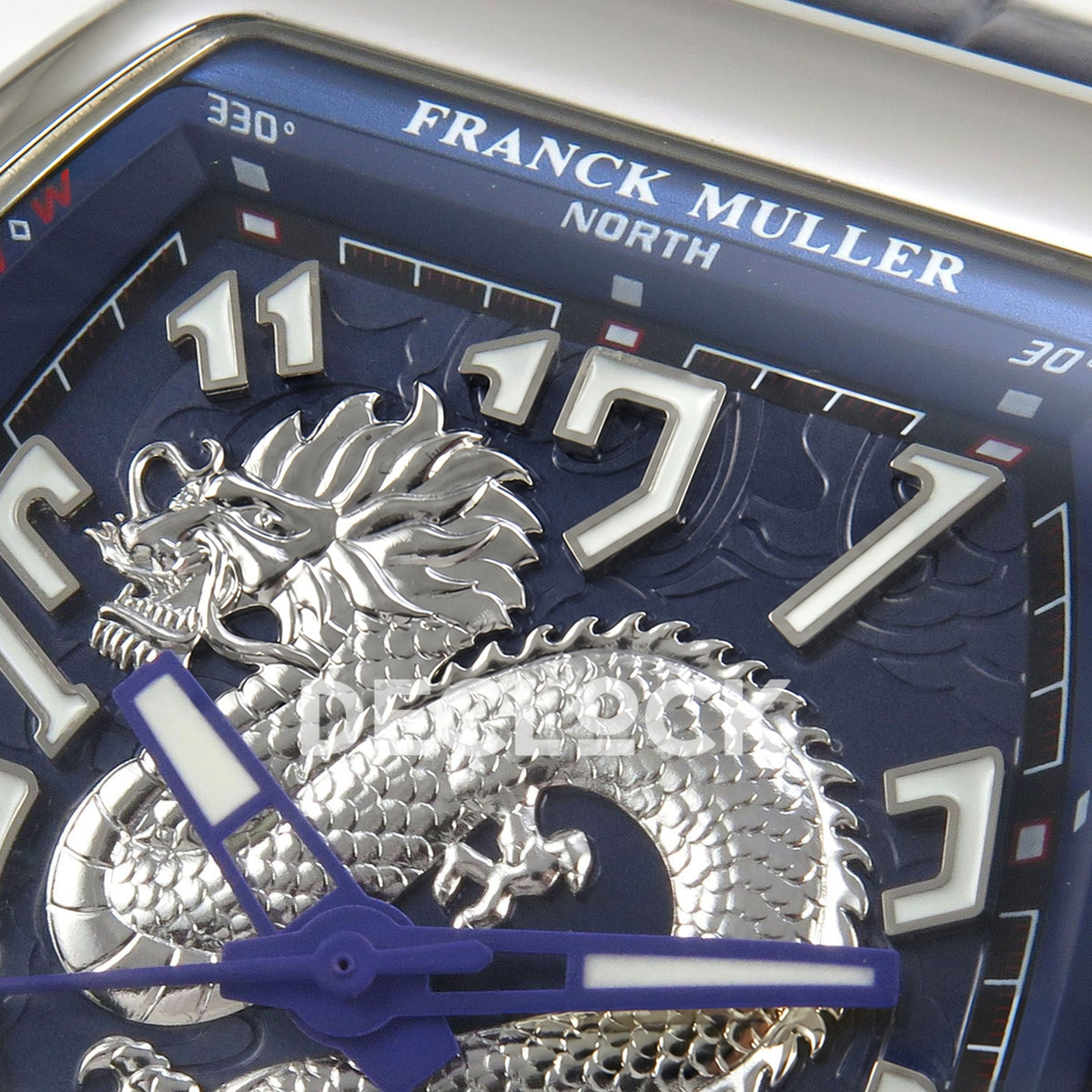 Franck Muller Vanguard Yachting Dragon King Steel Blue Purple ABF A2824 replica - dragon upper dial