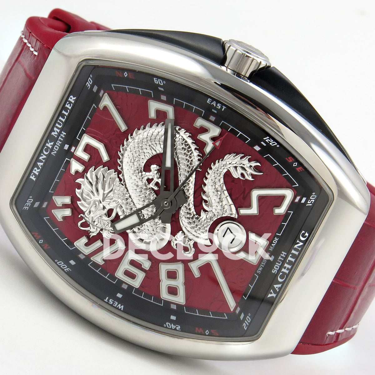 Franck Muller Vanguard Yachting Dragon King Steel Red ABF A2824 replica - dial angle right