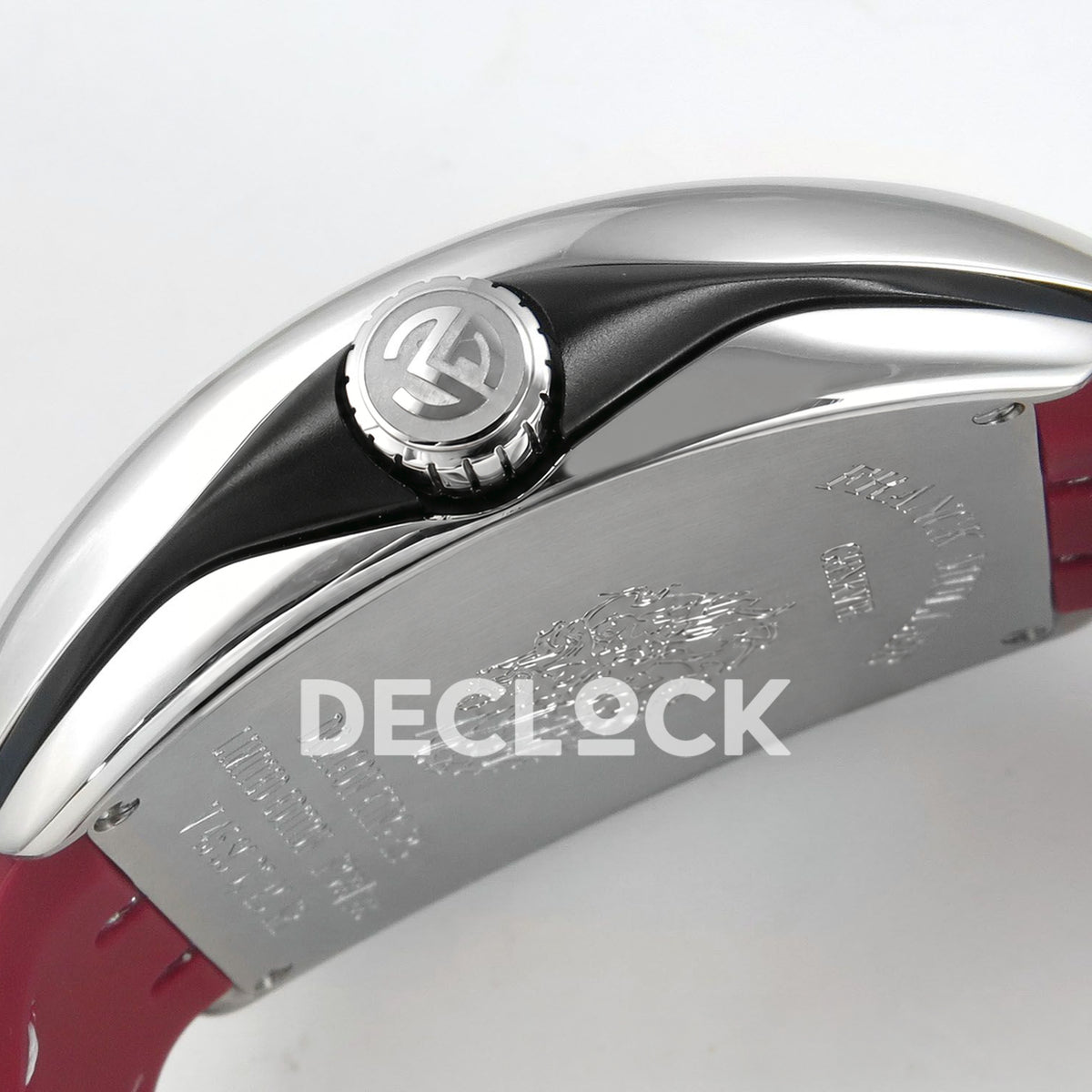Franck Muller Vanguard Yachting Dragon King Steel Red ABF A2824 replica - crown side