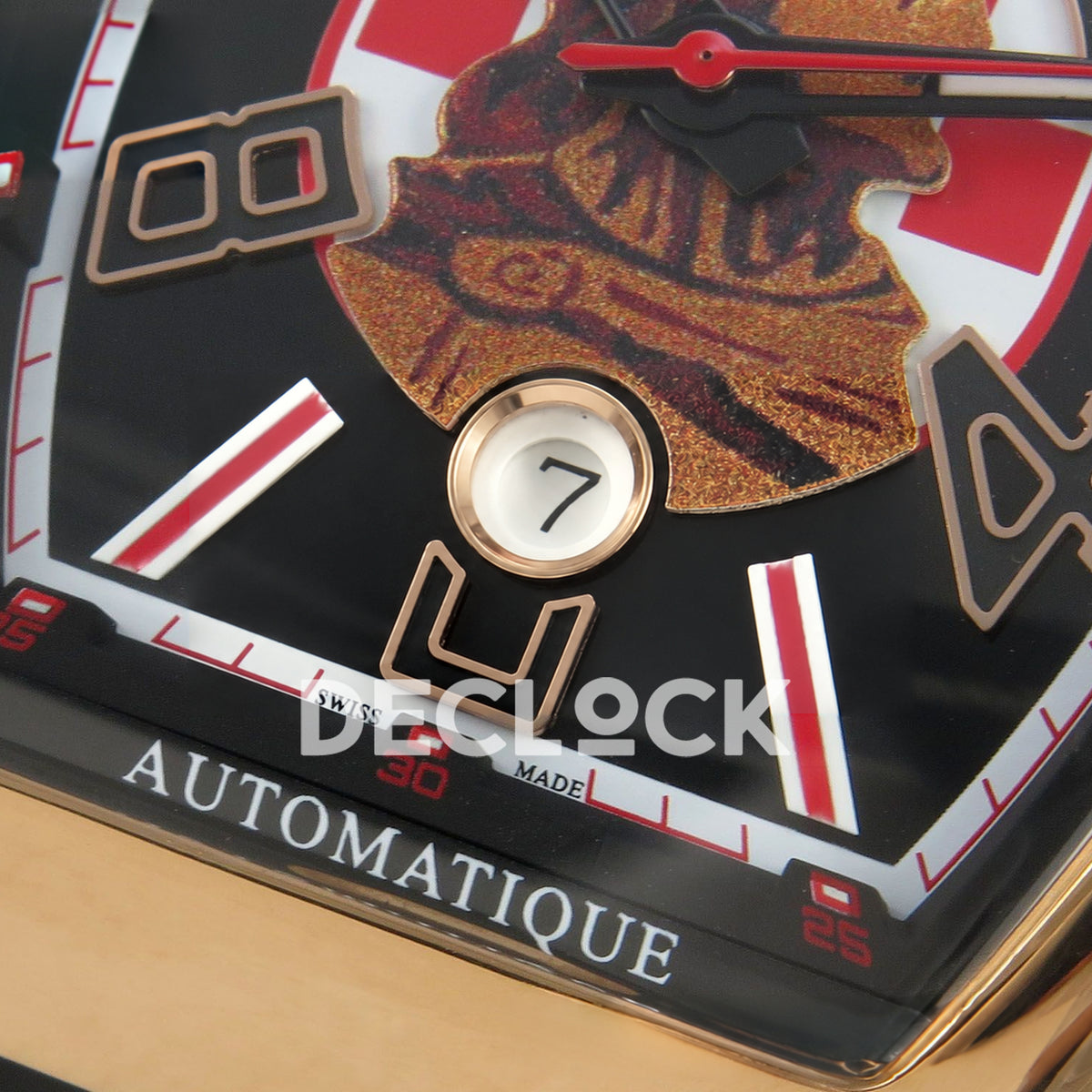 Franck Muller Vanguard Zvonimir Croatia Rose Gold ABF A2824 replica - date closeup