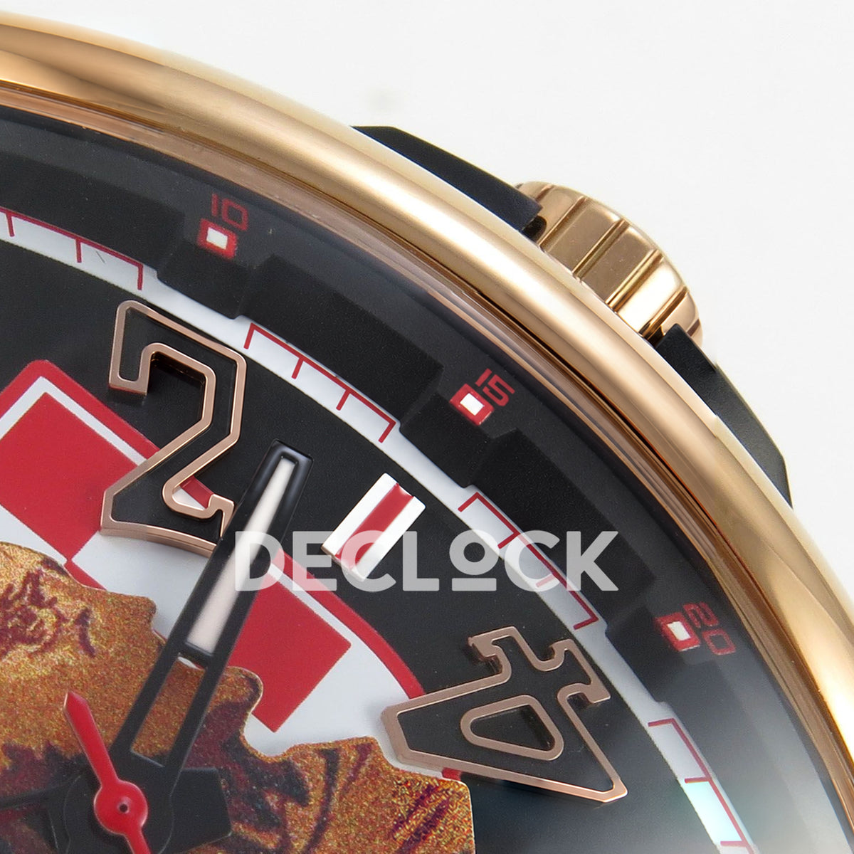 Franck Muller Vanguard Zvonimir Croatia Rose Gold ABF A2824 replica - crown dial detail