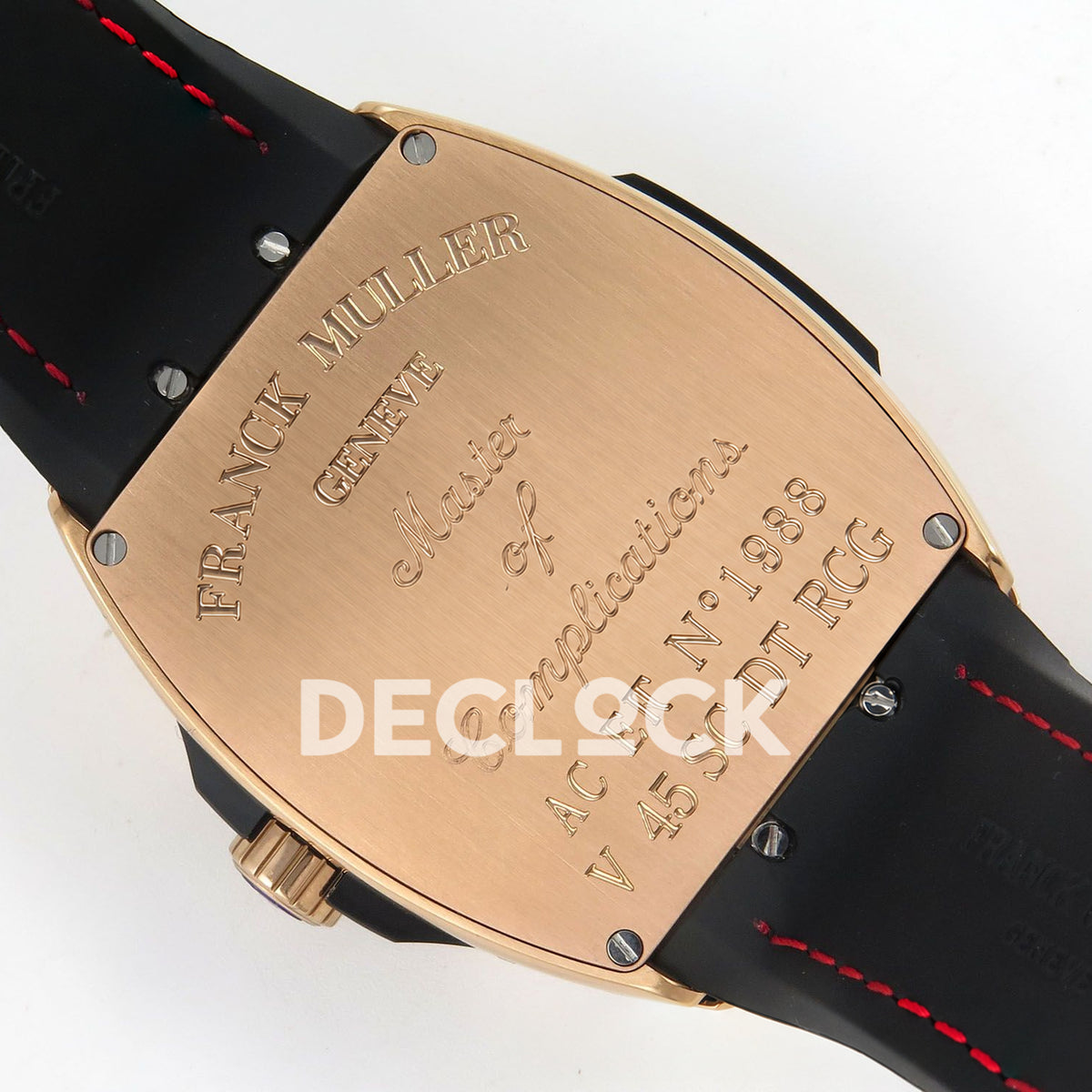 Franck Muller Vanguard Zvonimir Croatia Rose Gold ABF A2824 replica - engraved caseback
