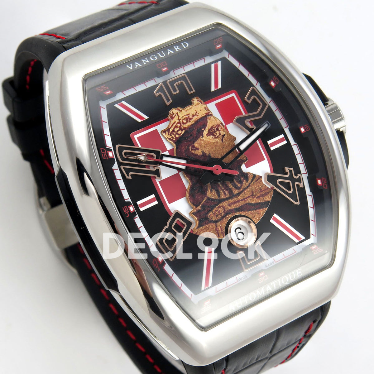 Franck Muller Vanguard Zvonimir Croatia Steel Black ABF A2824 replica - dial angle left