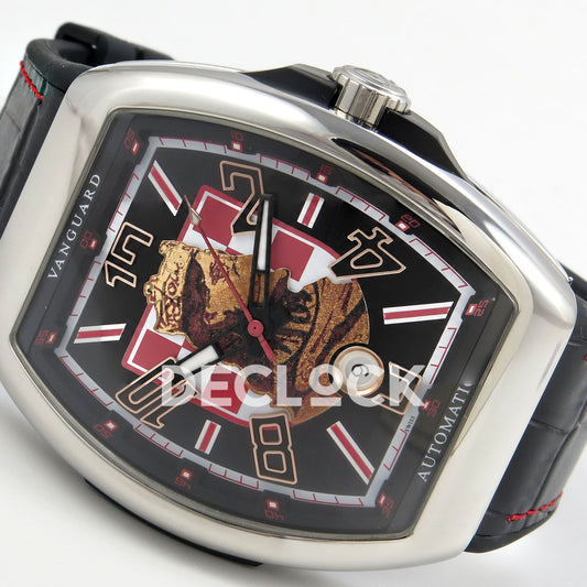 Franck Muller Vanguard Zvonimir Croatia Steel Black ABF A2824 replica - dial angle right