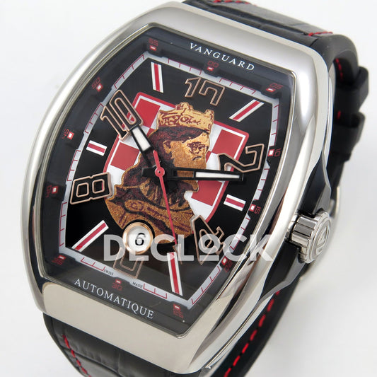 Franck Muller Vanguard Zvonimir Croatia Steel Black ABF A2824 replica - three quarter