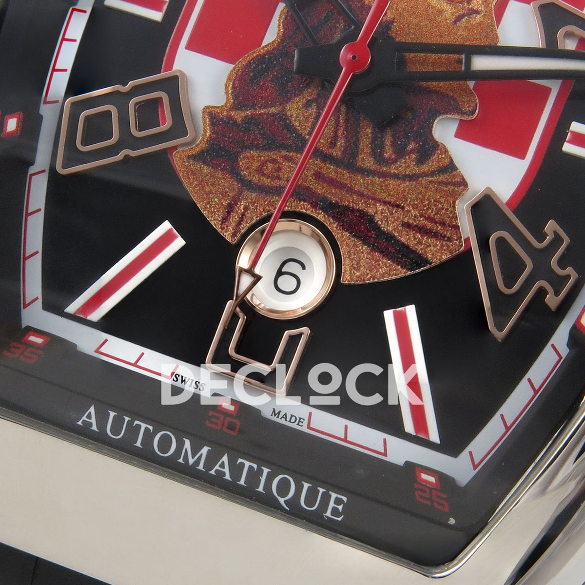 Franck Muller Vanguard Zvonimir Croatia Steel Black ABF A2824 replica - date closeup