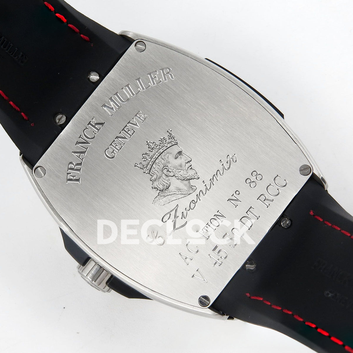 Franck Muller Vanguard Zvonimir Croatia Steel Black ABF A2824 replica - engraved caseback