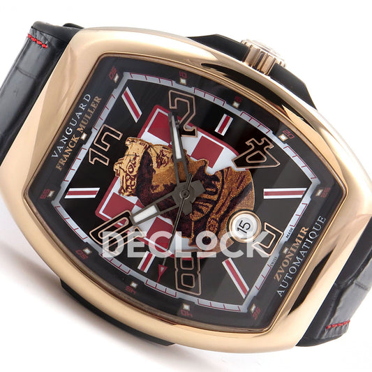 Franck Muller Vanguard Zvonimir Rose Gold Black ABF A2824 replica - dial angle right