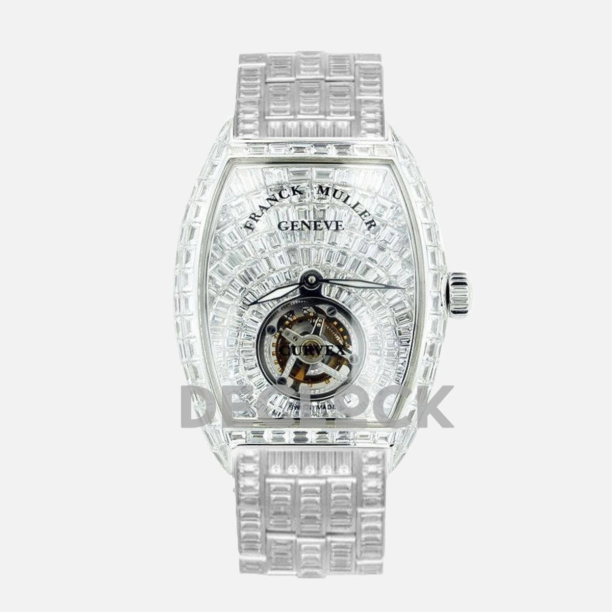 Franck Muller Crazy Hours Black Dial with Colourful Markers in Rose Gold Replica Watch