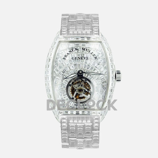 Franck Muller Crazy Hours Black Dial with Colourful Markers in Rose Gold Replica Watch