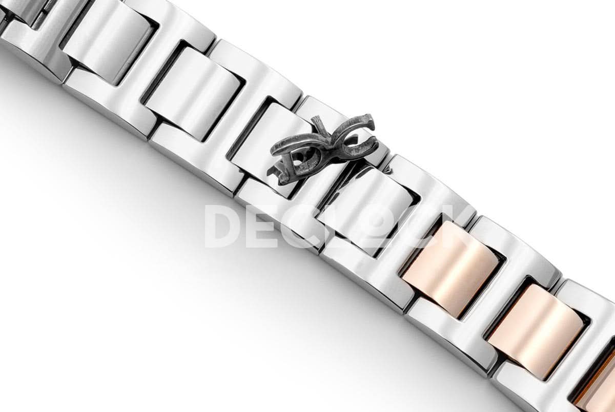 Ballon Bleu De Cartier 33mm Silver Dial in Steel/ Pink Gold