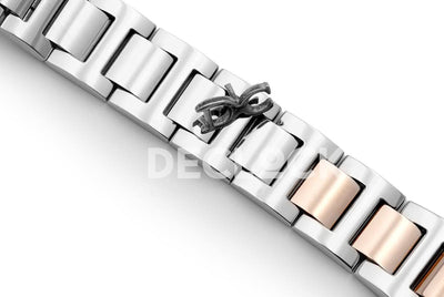 Ballon Bleu De Cartier 33mm Silver Dial in Steel/ Pink Gold