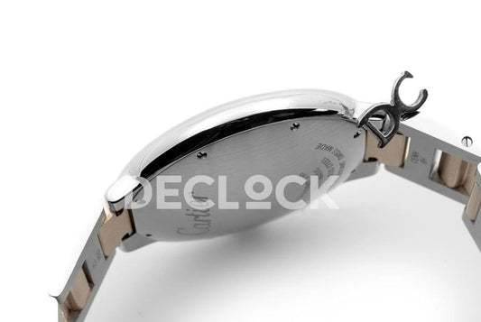 Replica Cartier Ballon Bleu De Cartier 33mm Silver Dial in Steel/ Pink Gold |  Declock.