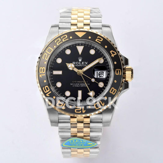 Replica Rolex GMT-Master II 126713 Clean V3 Edition Black Dial on Jubilee Bracelet | Declock.