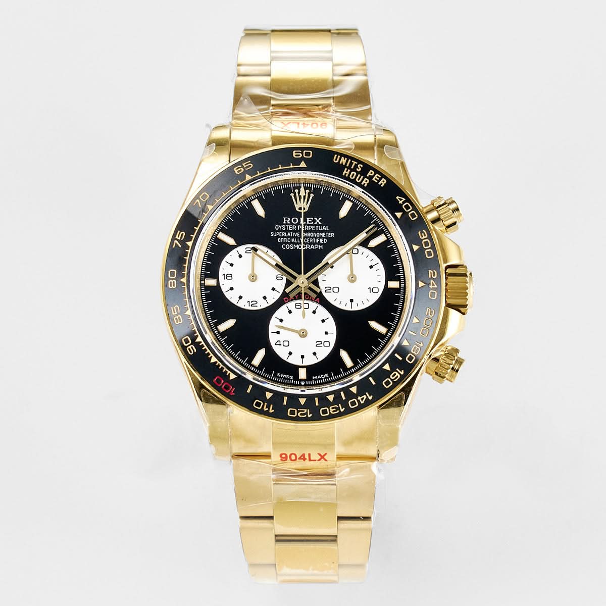 Daytona 126528 on YG Bracelet Black Dial