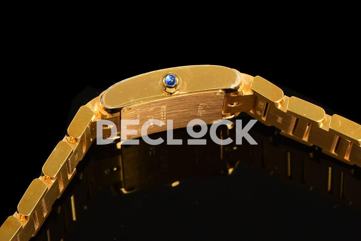 Replica Cartier Tank Francaise Watch Small Yellow Gold |  Declock.