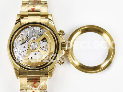 Daytona 126528 on YG Bracelet Black Dial