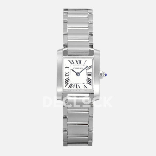 Replica Cartier Tank Francaise Watch Small Silver |  Declock.
