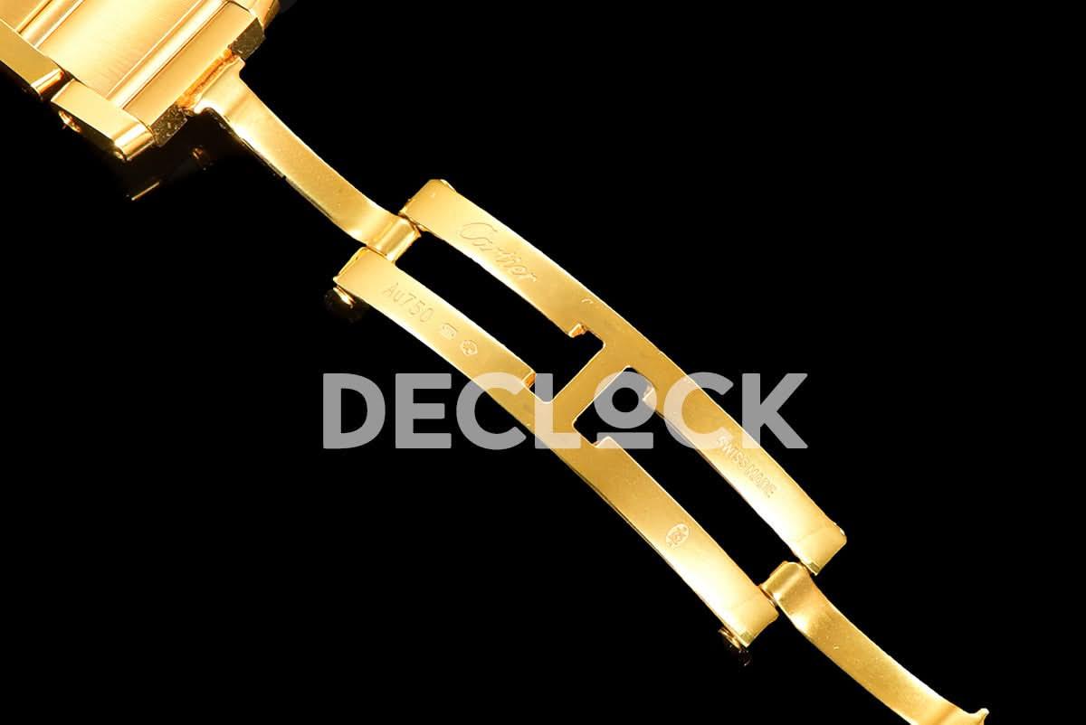 Replica Cartier Tank Francaise Watch Small Yellow Gold |  Declock.