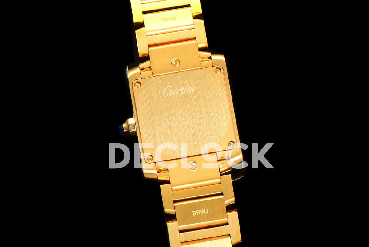 Replica Cartier Tank Francaise Watch Small Yellow Gold |  Declock.