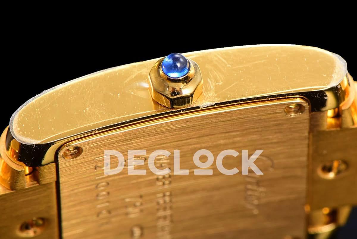 Replica Cartier Tank Francaise Watch Small Yellow Gold |  Declock.