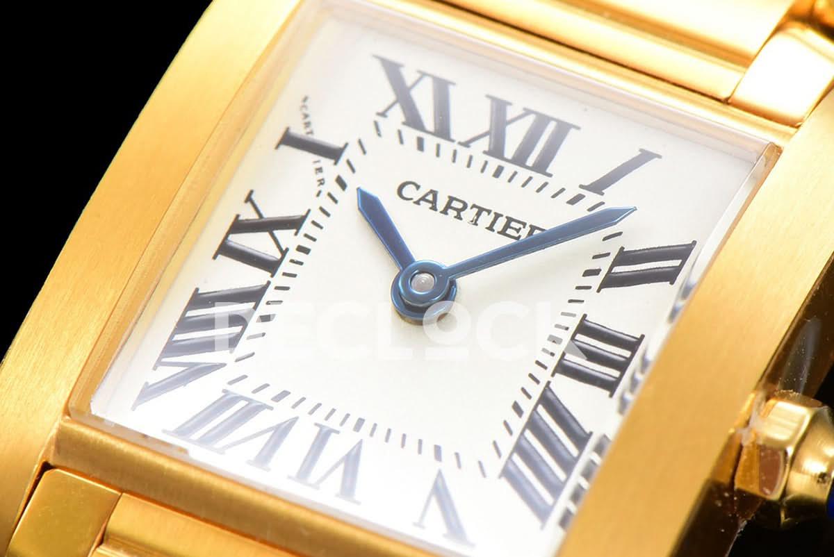 Replica Cartier Tank Francaise Watch Small Yellow Gold |  Declock.