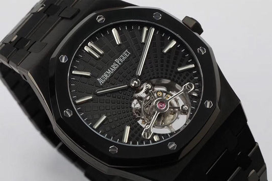 Replica Audemars Pigeut Royal Oak 2018 SIHH PVD Tourbillon Black | Declock.