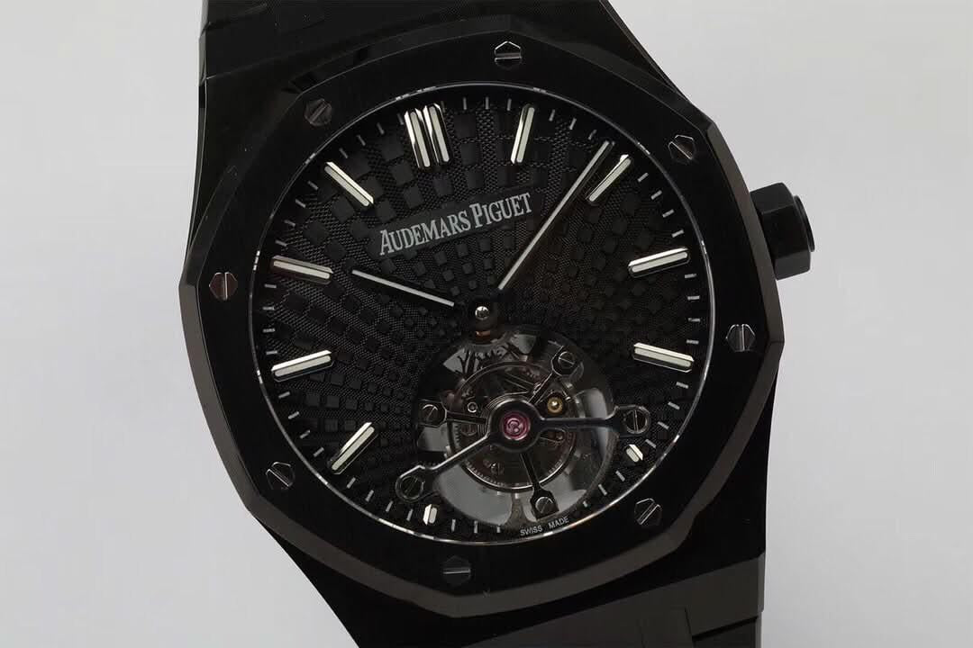 Replica Audemars Pigeut Royal Oak 2018 SIHH PVD Tourbillon Black |  Declock.