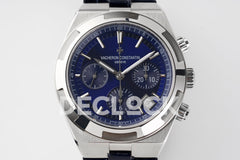 Overseas 5520V WG Blue Dial On Blue Rubber Strap
