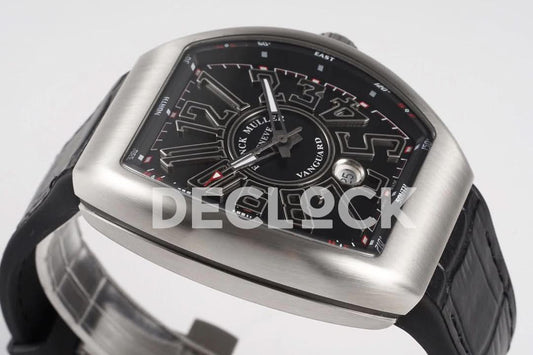 Replica Franck Muller Vanguard V45 SS Black Dial |  Declock.