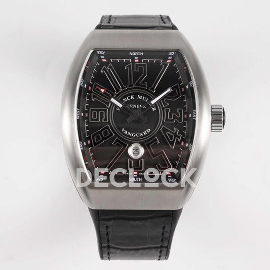 Replica Franck Muller Vanguard V45 SS Black Dial | Declock.