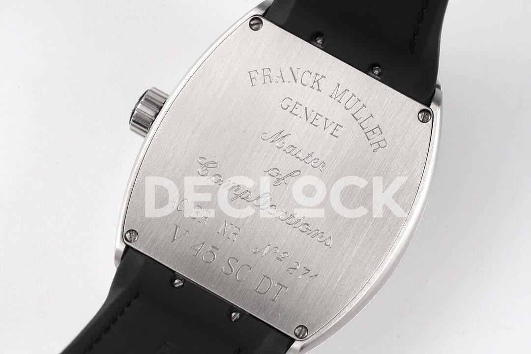 Replica Franck Muller Vanguard V45 SS Black Dial |  Declock.