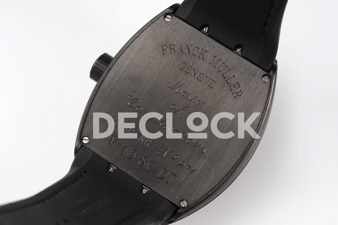 Replica Franck Muller Vanguard V45 PVD Black Dial |  Declock.