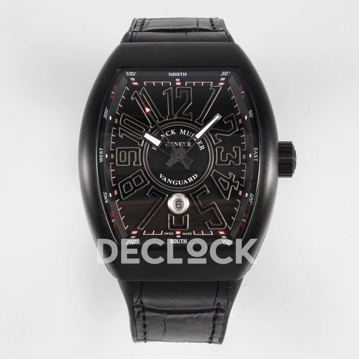 Replica Franck Muller Vanguard V45 PVD Black Dial |  Declock.