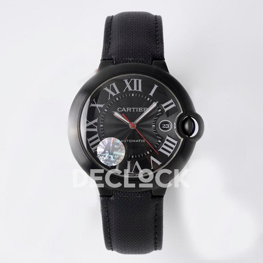 Replica Cartier Ballon Bleu De Cartier 42mm Black | Declock.