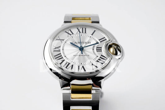 Replica Cartier Ballon Bleu De Cartier 36mm White Dial in YG/SS |  Declock.