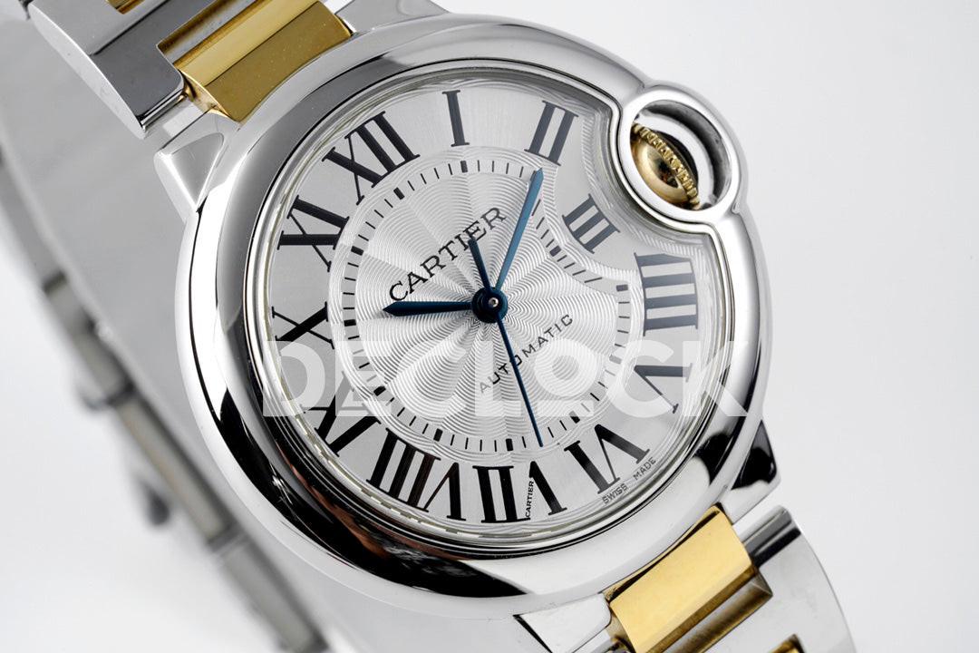 Replica Cartier Ballon Bleu De Cartier 36mm White Dial in YG/SS |  Declock.