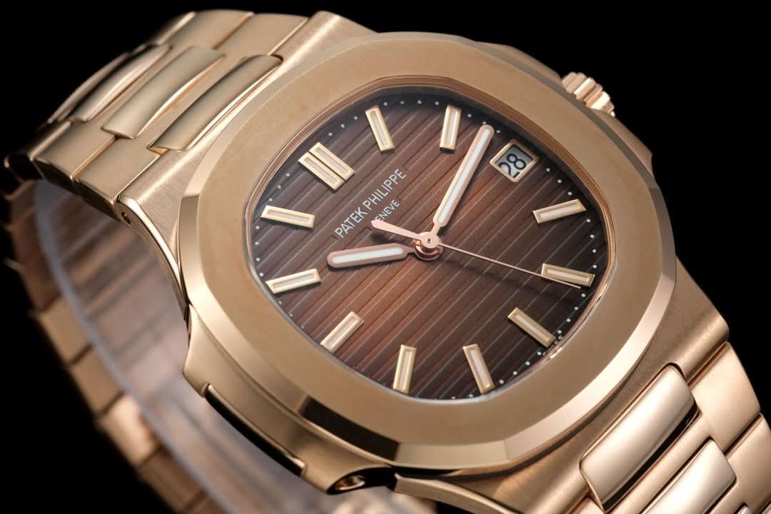 Replica Pattek Philippe Nautilus 5711 Brown Dial on RG |  Declock.