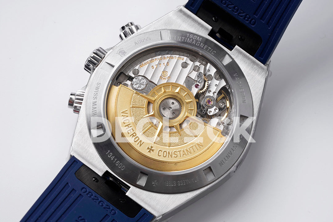 Overseas 5520V WG Blue Dial On Blue Rubber Strap