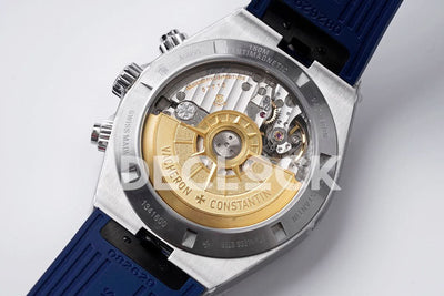 Overseas 5520V WG Blue Dial On Blue Rubber Strap